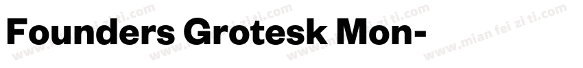Founders Grotesk Mon字体转换